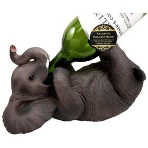 Elephant Wine Bottle Holder Figurine
